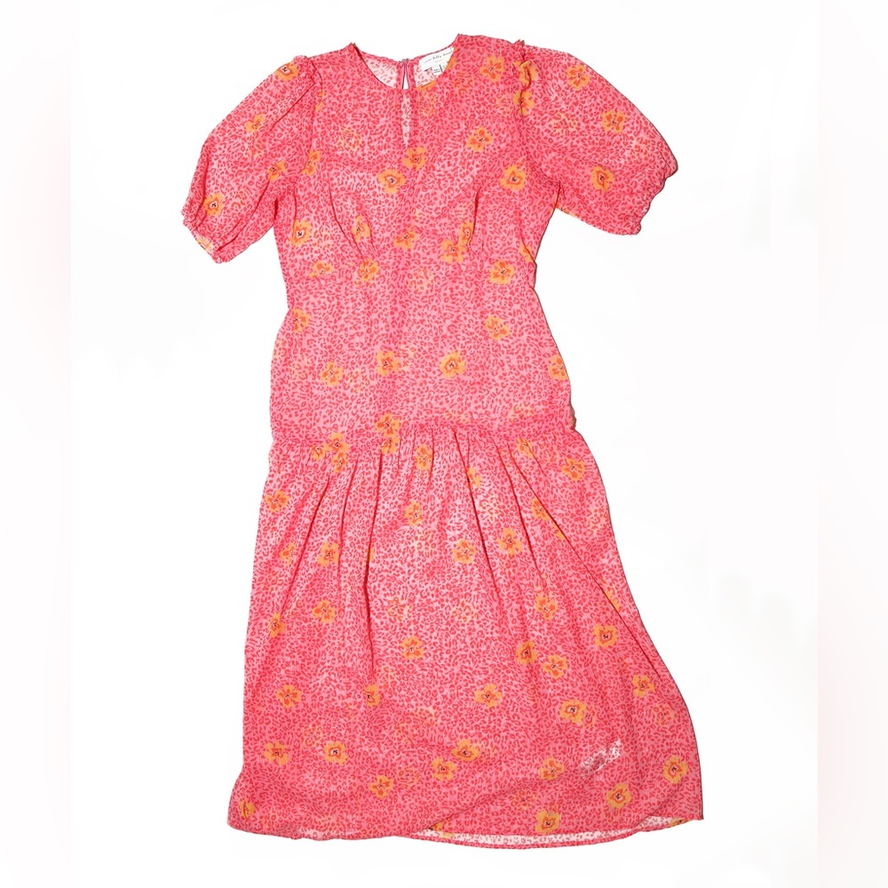 Never Fully Dressed Fuscia Sunflowers Dress Size 8